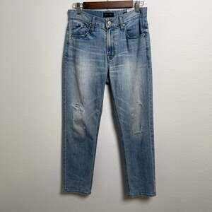 Buckaroo High Rise Straight Crop Jeans Women’s 28 Distressed Light Wash Denim